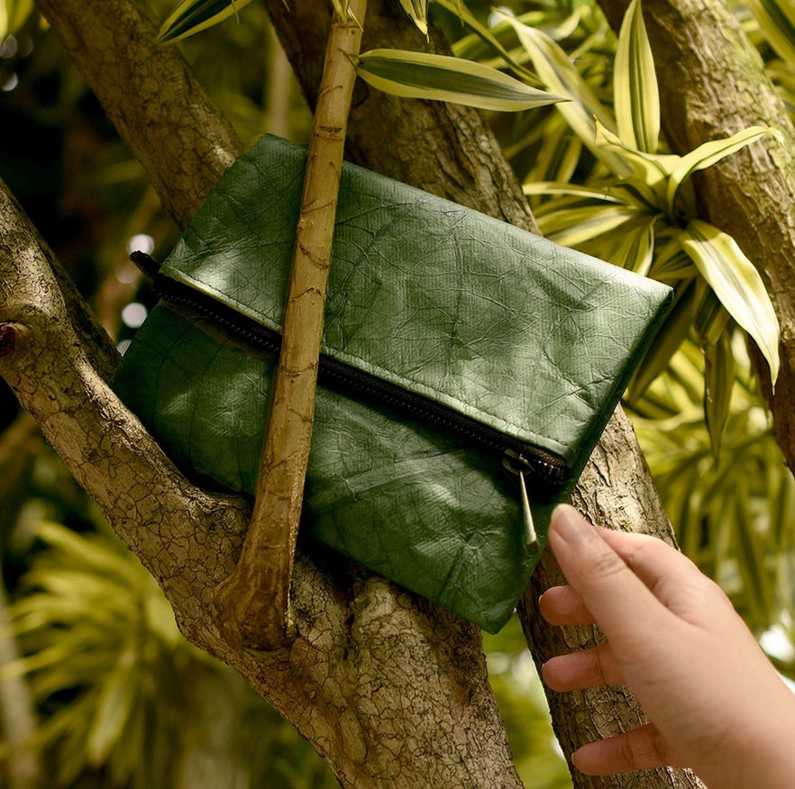 Banyan Tree Earthday Leaf Pouch