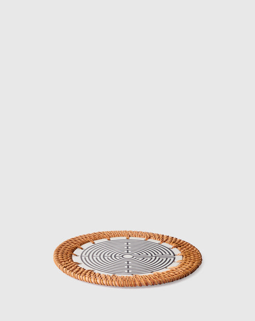 Ceramic Rattan Trivet