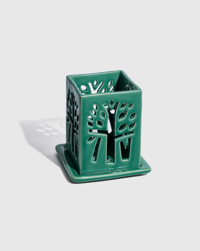 Classic Green Candle Holder - Medium