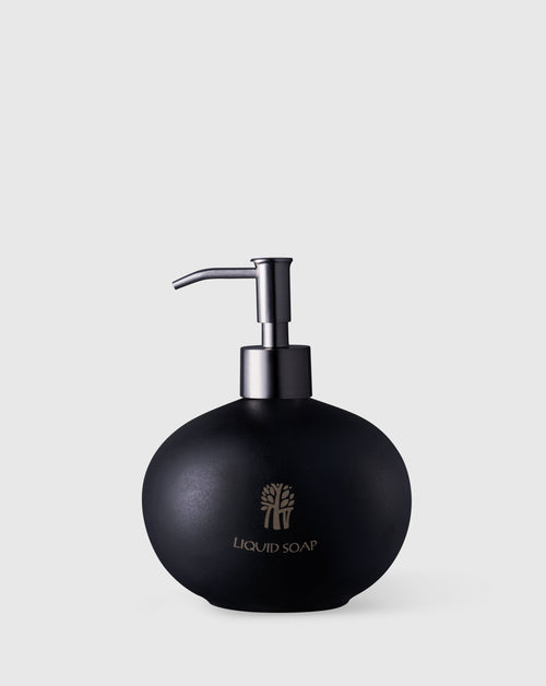 Banyan Tree Ceramic Soap Dispenser in Black - Banyan Tree Gallery