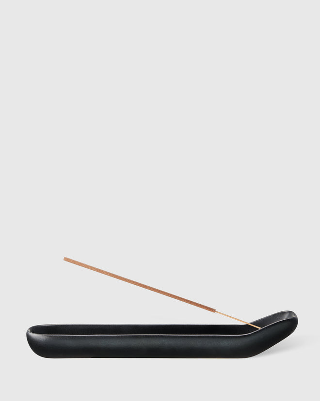 Ceramic Incense Holder - Black - Banyan Tree Gallery