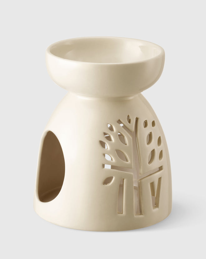 Ivory Ceramic Oil Burner - Large