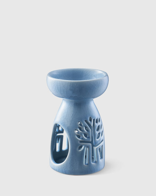 Blue Ceramic Oil Burner - Medium