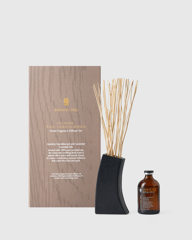 Jasmine and Sandalwood Home Fragrance Diffuser Set