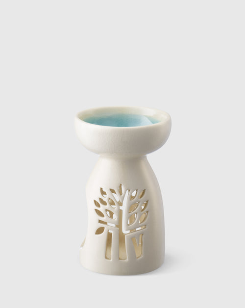 White Ceramic Oil Burner - Medium