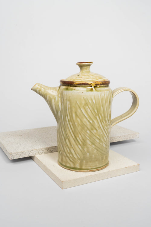 Ceramic Tea Pot - Celadon Green 8x15cm